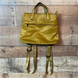 Mustard color backback purse